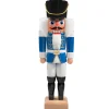HODREWA Nussknacker "Husar", blau, 27 cm New