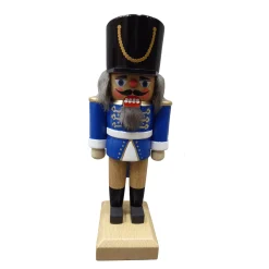 HODREWA Nussknacker "Husar", blau, 18 cm Discount