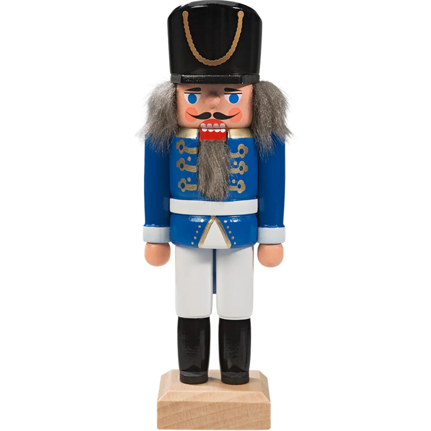 HODREWA Nussknacker "Husar", blau, 14,5 cm Discount