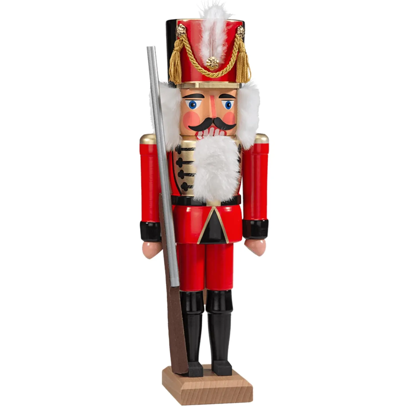 HODREWA Nussknacker "Husar", rot, 36 cm New