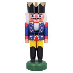 HODREWA Nussknacker "König", blau, 20 cm New
