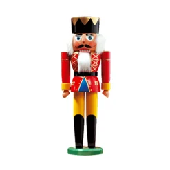 HODREWA Nussknacker "König", rot, 24 cm Hot