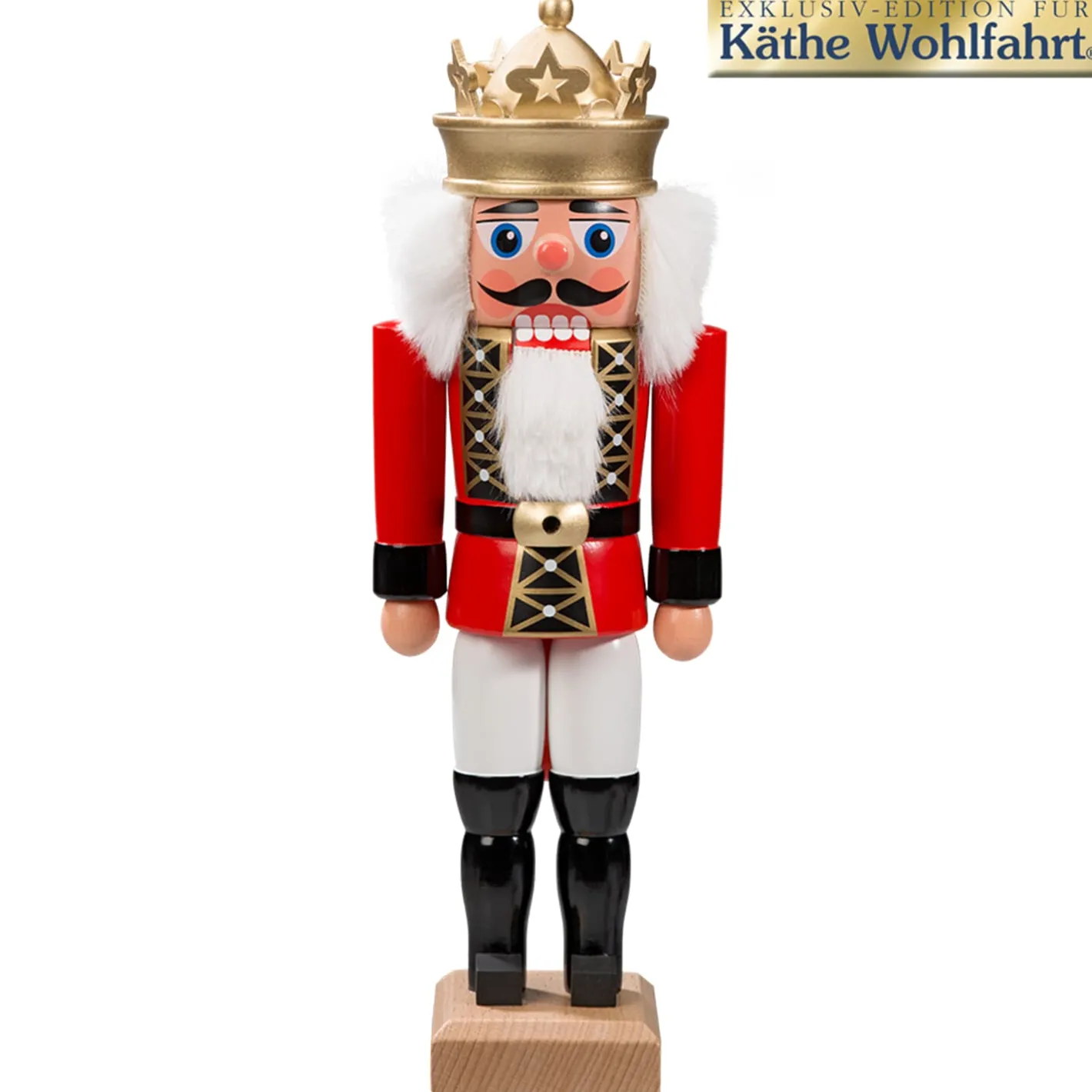 HODREWA Nussknacker "König", rot, 29,5 cm Outlet