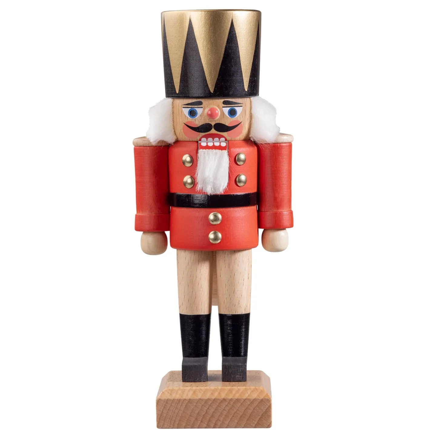 HODREWA Nussknacker "König", rot/lasiert, 20,5 cm New