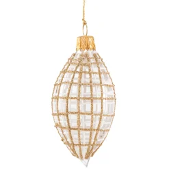 Olive klar mit Glitzer gold/weiß Clearance