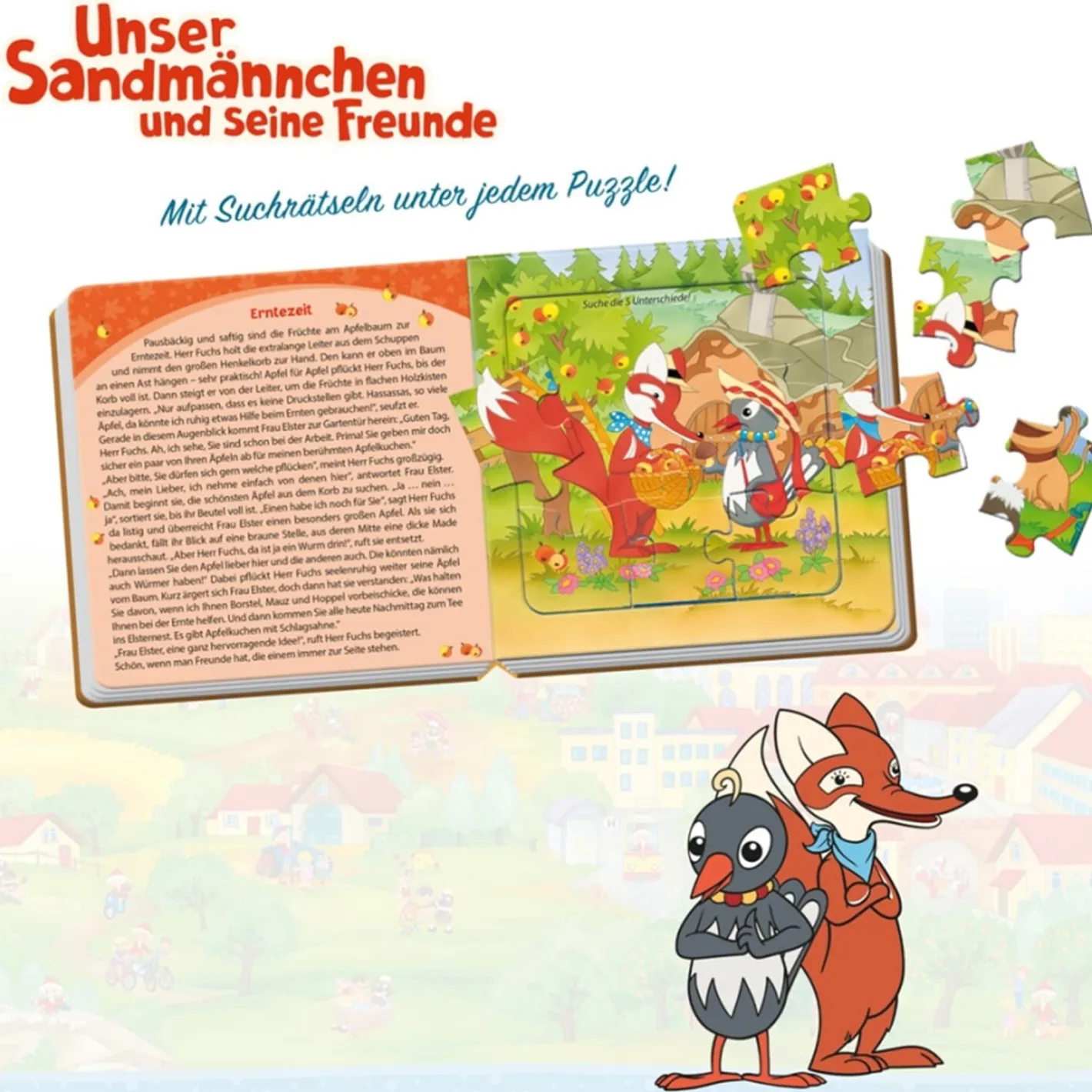 Trötsch Verlag Puzzlebuch "Herr Fuchs und Frau Elster" New