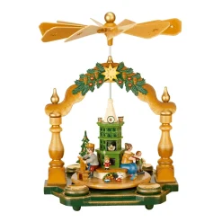 Hubrig Volkskunst Pyramide "Großmutters Weihnachtsstube" Outlet