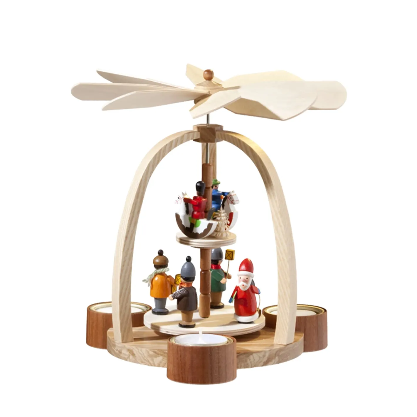 Pyramide "Weihnachtsmann und Reiterlein" Online