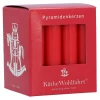 Pyramidenkerzen, klein (rot) Hot