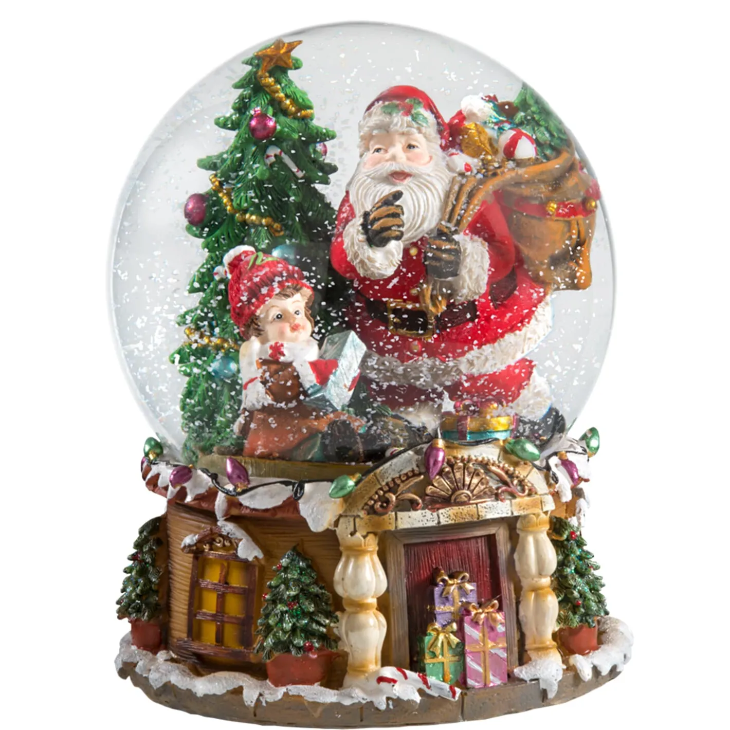 Schneekugel "Bescherung" New