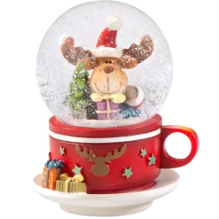 Schneekugel "Tasse mit Elch" Discount
