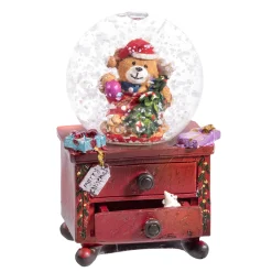Schneekugel "Teddys Weihnachtsüberraschung" Hot