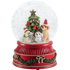 Schneekugel "Weihnachtliches Hundetrio" Outlet