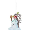 Käthes Original Schneemann am Baum, Zinn-Baumbehang Hot