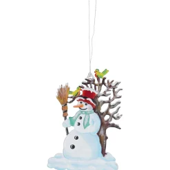 Käthes Original Schneemann am Baum, Zinn-Baumbehang Hot