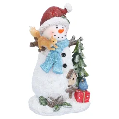 Schneemann mit Eichhörnchen, LED Best