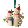 Schneemannpaar, goldfarben Online