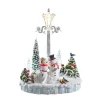 Schneemannpaar in Winterlandschaft, Standfigur aus Acryl Best