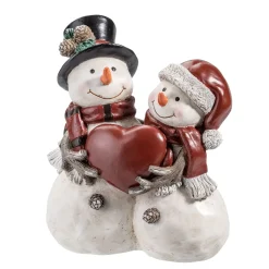 Schneemannpaar mit Herz Discount