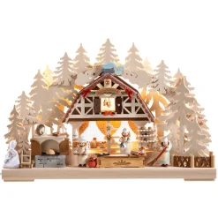 Käthes Original Schwibbogen "In der Weihnachtsbäckerei", 230V mit USB A-Anschluss New