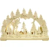 RATAGS Holzdesign Schwibbogen "Rehe in der Abenddämmerung", 115V mit USB A-Anschluss Discount