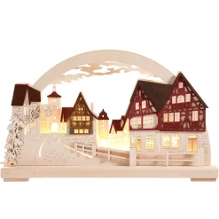 RATAGS Holzdesign Schwibbogen "Rothenburg Plönlein", 115 V mit USB A-Anschluss Online