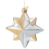 Poesie in Glas Stern silber-gold New