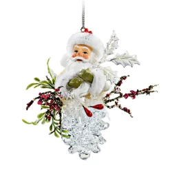 Tannenzapfen mit Weihnachtsmann Sale