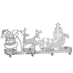 Teelichthalter "Rentierschlitten", silber Best