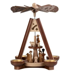 HODREWA Teelicht-Pyramide "Heilige Familie"
