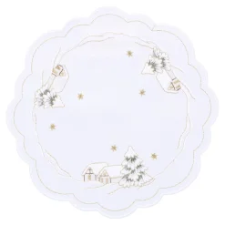 Sandner Tischdecke "Winterdorf", 20 cm