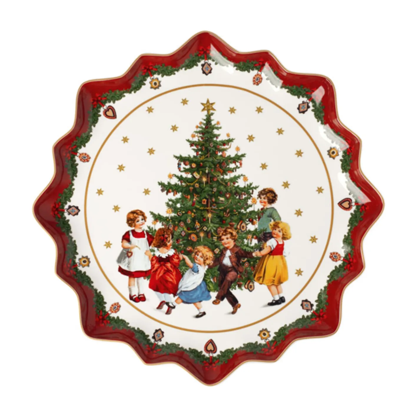 Villeroy & Boch Toy's Fantasy Gebäckteller tief, Kinder tanzen um Baum Best