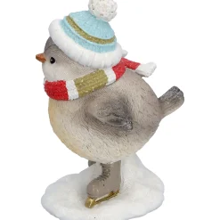 Vogel mit blauer Mütze, Standfigur Discount