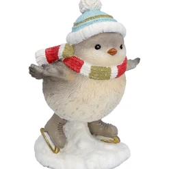 Vogel mit blauer Mütze, Standfigur Discount