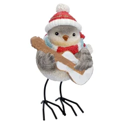 Vogel mit Gitarre, Standfigur