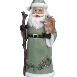 Weihnachtsmann mit Eichhörnchen, Standfigur New