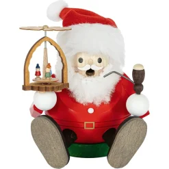 Richard Glässer Weihnachtsmann mit Pyramide, Räuchermännchen Hot