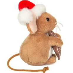 Hermann Teddy Weihnachtsmaus mit Keks, Plüschfigur
