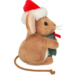 Hermann Teddy Weihnachtsmaus mit Kranz, Plüschfigur Outlet
