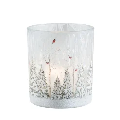 Windlicht "Winterwald mit Vögeln", 10 cm Online