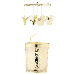 Windlicht-Karussell "Engelchen", gold Hot