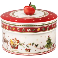 Villeroy & Boch Winter Bakery Delight große Gebäckdose mit Rentierschlitten Sale