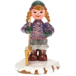 Hubrig Volkskunst Winterkinder Schneefeger New